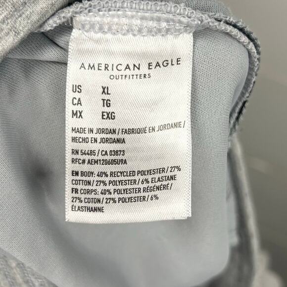 American Eagle Gray Drawstring Sweat Shorts Size XL - Picture 10 of 11